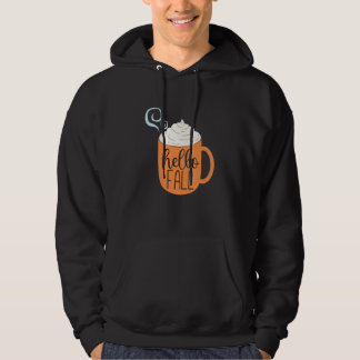 Hello Fall Coffee Hot Cocoa Hoodie