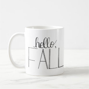 Hello Fall Handschrift Tasse