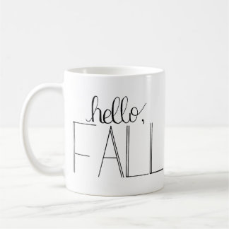 Hello Fall Handschrift Tasse