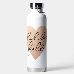 Hello Fall Liebe Heart Trinkflasche