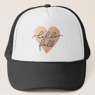 Hello Fall Liebe Heart Truckerkappe