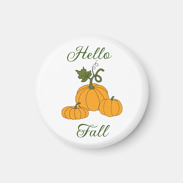 Hello Fall Minimalistisch Niedlich Magnet (Vorne)