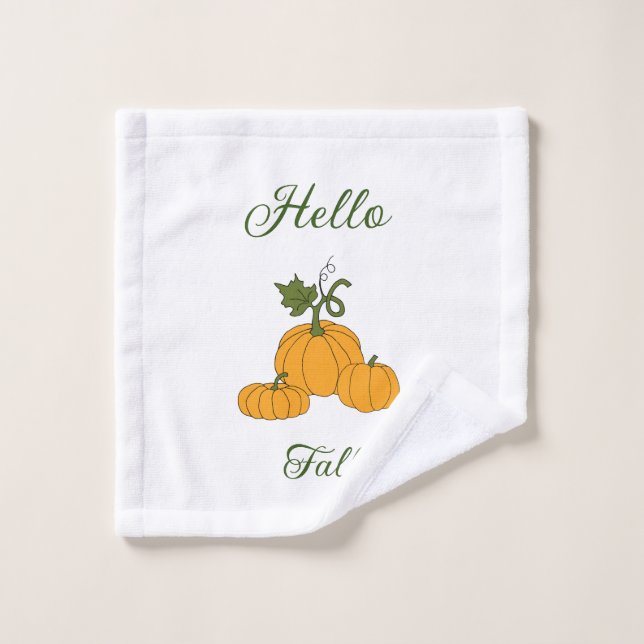 Hello Fall Minimalistisch Niedlich Waschlappen (Waschlappen)