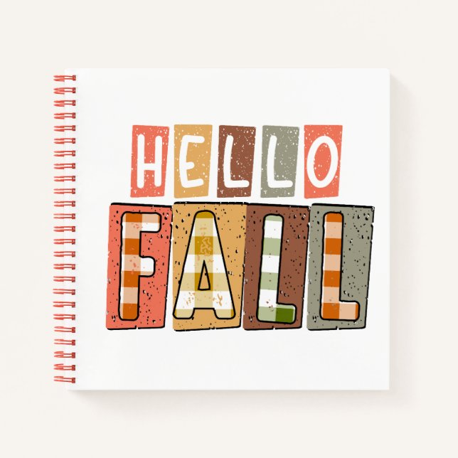 Hello Fall Notebook Design Notizbuch (Vorderseite)