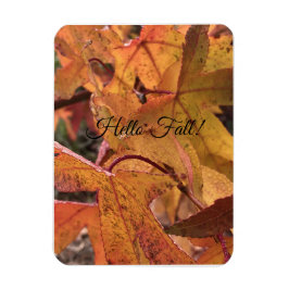 "Hello Fall!" Refrigerator Magnet