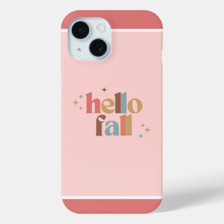 Hello Fall Retro Typografie Case-Mate iPhone Hülle
