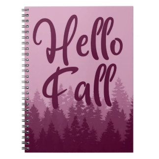 Hello Fall Season Notizblock