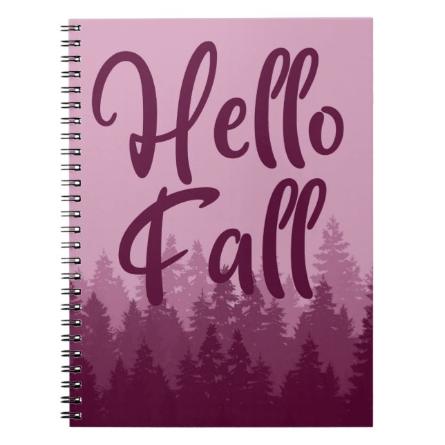 Hello Fall Season Notizblock (Vorderseite)