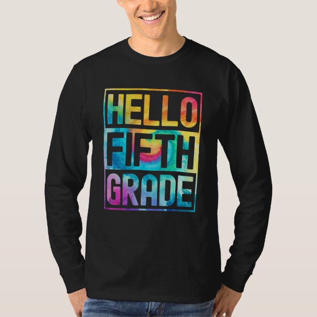 Hello Fifth Grade Back to School 5th Grade Teacher T-Shirt (Vorderseite)