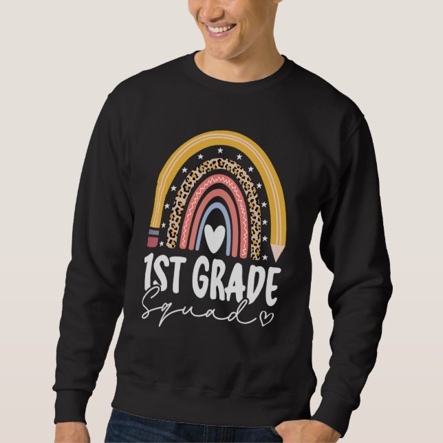 Hello First Grade Back To School 1st Grade Teacher Sweatshirt (Vorderseite)