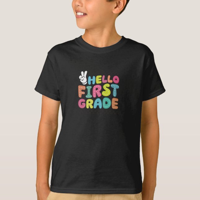 Hello First Grade - Kids- T-Shirt (Vorderseite)