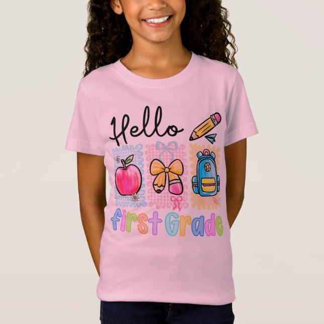 Hello First Grade T - Shirt (Vorderseite)