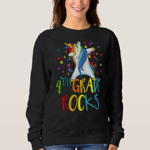 Hello Fourth Grade Rocks 4. Klasse Lehrer Appreci Sweatshirt