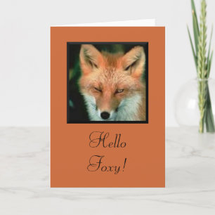 Hello Foxy Card Dankeskarte