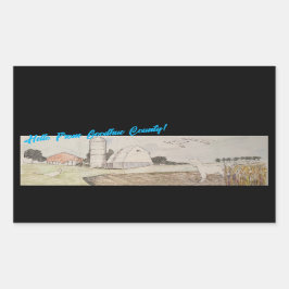 Hello From Goodhue Landkreis Rechteckiger Aufkleber