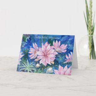 "Hello from Montana" Blank Notecard Dankeskarte