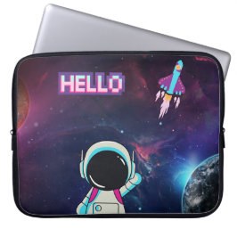 "Hello from Space" Laptopschutzhülle