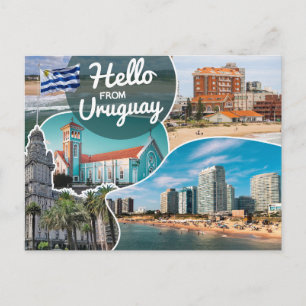 Hello From Uruguay Postcard Postkarte
