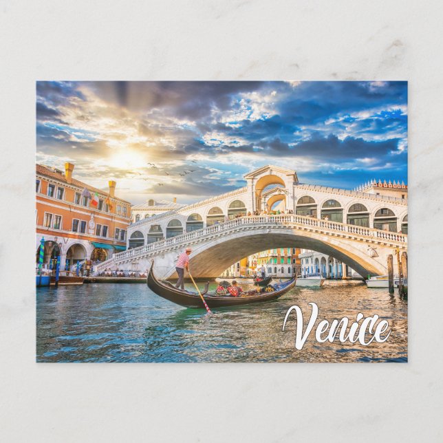Hello From Venice, Italy Postkarte (Vorderseite)