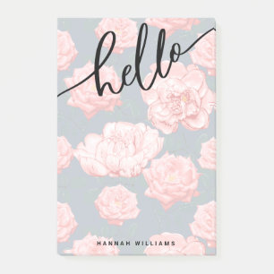 HELLO Fügen Sie Ihren Namen Post-it-Notizen hinzu Post-it Klebezettel