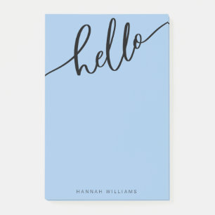 HELLO Fügen Sie Ihren Namen Post-it-Notizen hinzu Post-it Klebezettel