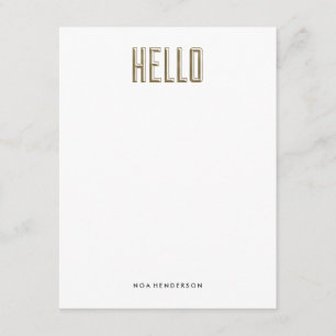 Hello Gem Personal Stationery Einladung
