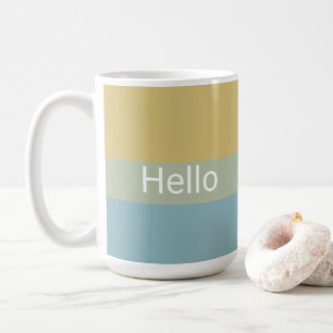 Hello Goodbye Khaki Farbpalette Minimal Klasse Kaffeetasse