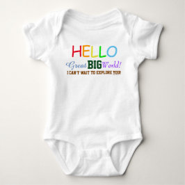 Hello Great Big World Rainbow Colors Baby Shirt