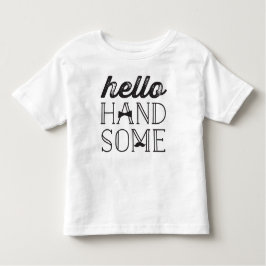 Hello Handsome Bow Krawatte Little Man Boy Kids T Kleinkind T-shirt