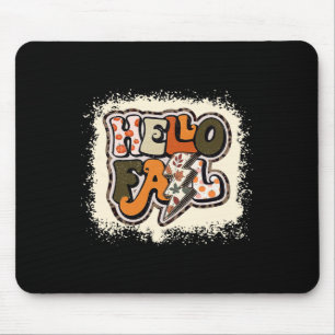 Hello Herbst Vibes Retro Groovy Mousepad