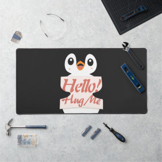 Hello! Hug Me - penguin costume personalization Schreibtischunterlage