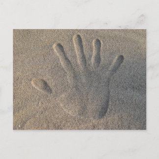 Hello in the Sand Postkarte