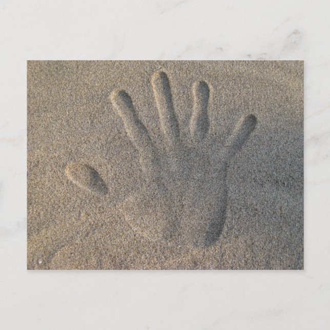 Hello in the Sand Postkarte (Vorderseite)