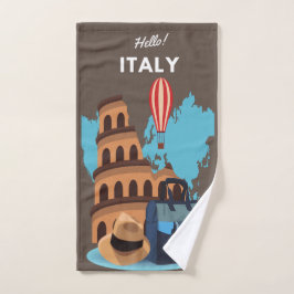 Hello Italy Design Badetuch Set