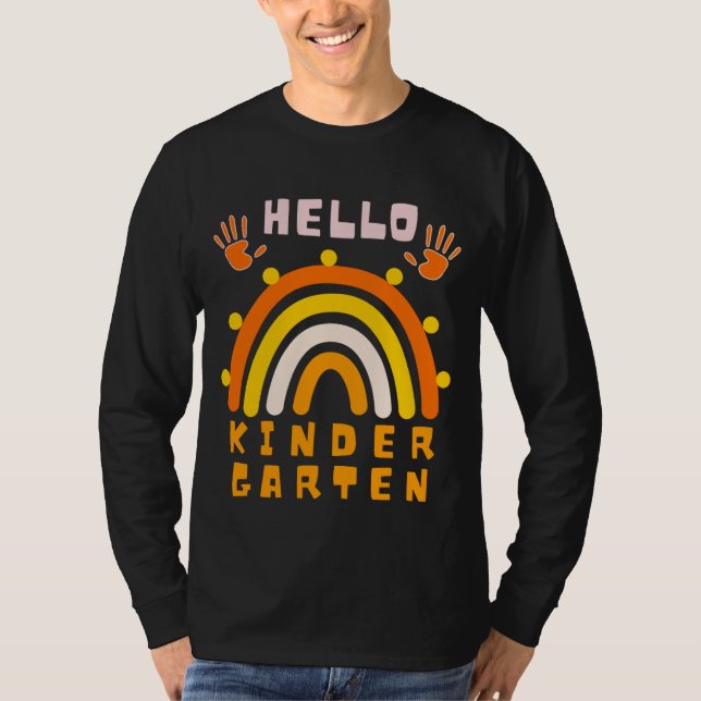 HELLO KINDERGARTEN - COOLER RAINBOW T-Shirt (Vorderseite)