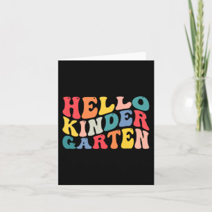 hello kindergarten crew teacher Back to school Ret Karte
