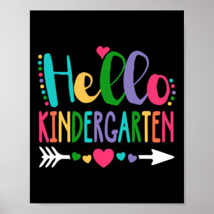 Hello Kindergarten Leopard Gefärbte Krawatte Penci Poster