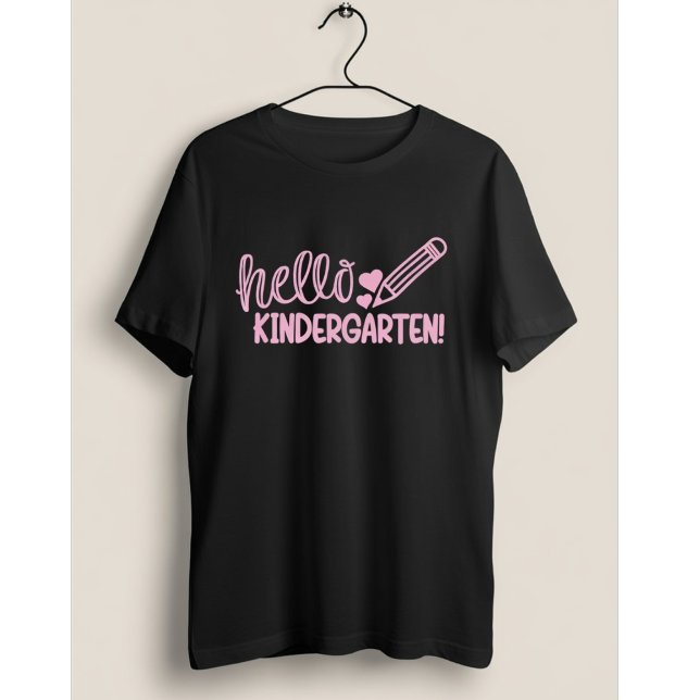 Hello Kindergarten Pencil Cute Back to School Gift T-Shirt (Von Creator hochgeladen)