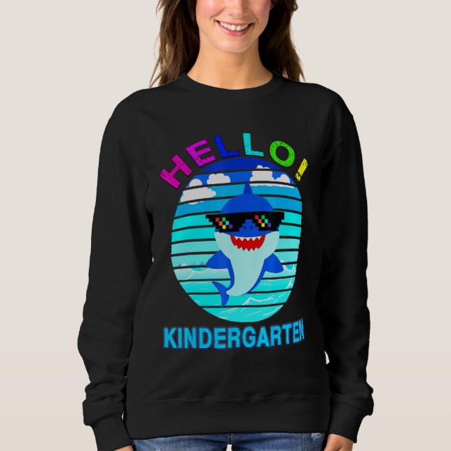 Hello Kindergarten Shark Baby Sweatshirt (Vorderseite)