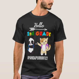Hello Kitty Cat Panda Bär zurück nach Schoo T-Shirt