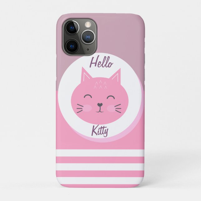 Hello Kitty iPhone 11 Pro Gehäuse Weiß & Rosa Farb Case-Mate iPhone Hülle (Rückseite)