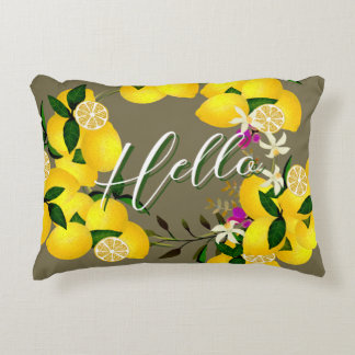 Hello Lemon Accent Pillow Dekokissen