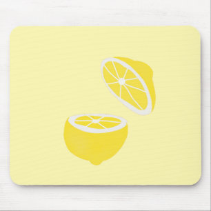 Hello Lemon modern yellow Frucht Mousepad