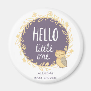 Hello Little One Owl Baby Duwer Fevor Magnet