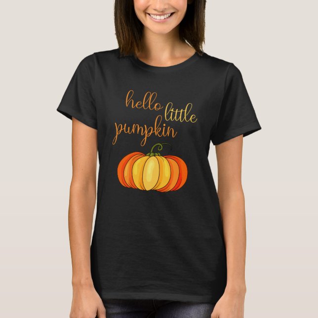 Hello Little Pumpkin Halloween Costume T-Shirt (Vorderseite)