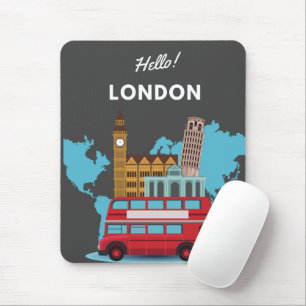 Hello London Mouse Pad Mousepad