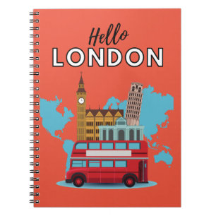 Hello London Notebook Notizblock