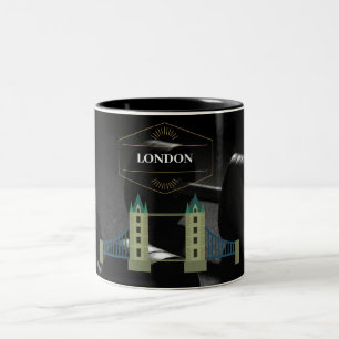 Hello London Zwei-Tone-Kaffee-Tasse Zweifarbige Tasse