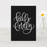HELLO LOVELY | Elegante handgeschriebene Kalligrap