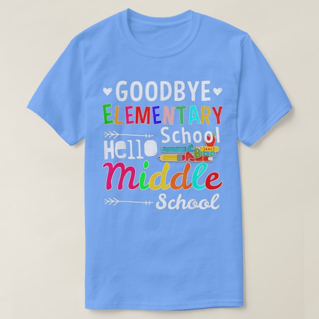 Hello Middle School Abschluss Elementary School ( T-Shirt (Design vorne)
